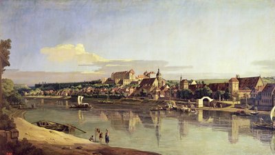 Veduta di Pirna dalla riva destra dell